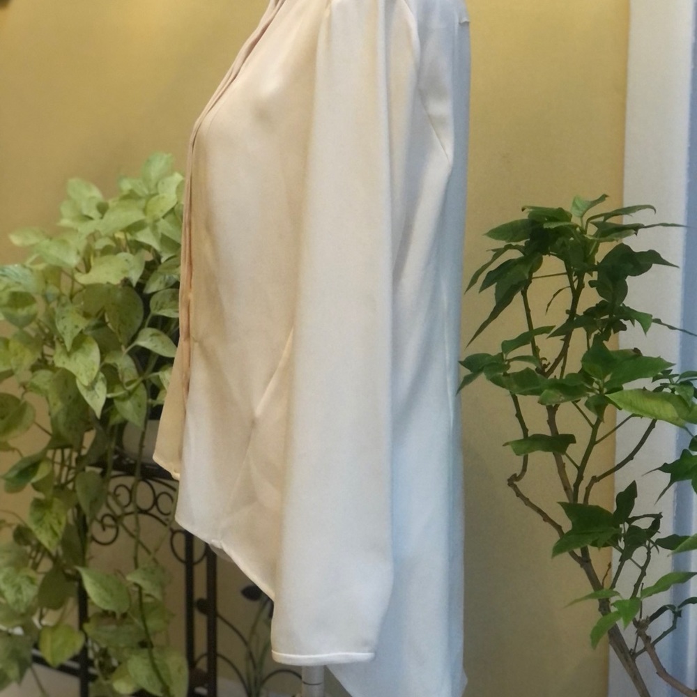 Rag & Bone Ivory Long Sleeve Tuxedo Shirt Sz Med. - Picture 4 of 16
